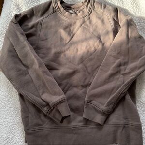 Girlfriend Collective Women’s Taupe Crewneck Sweater & Sweatpants Set